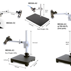 MS36A-A3 Vertical + Horizontal Mount With Industrial Heavy Base