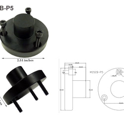 MSIB-P5 Attachment Mounting Peg for MS53B / RK-02 to Metal base with 64mm Diameter